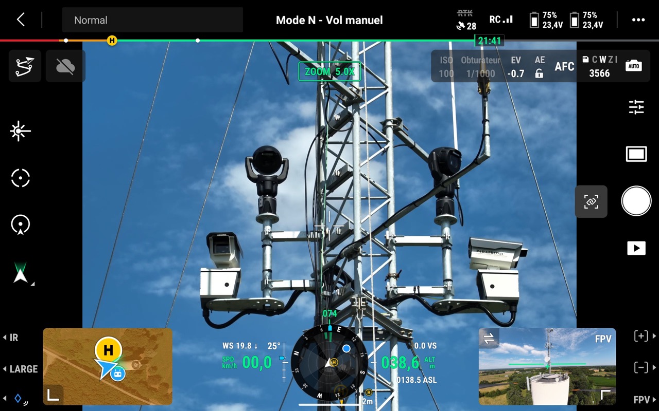 ScreenShot ADELIE system forest fire detection high point 49